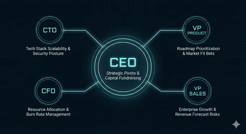 SaaS leadership team and their decision types